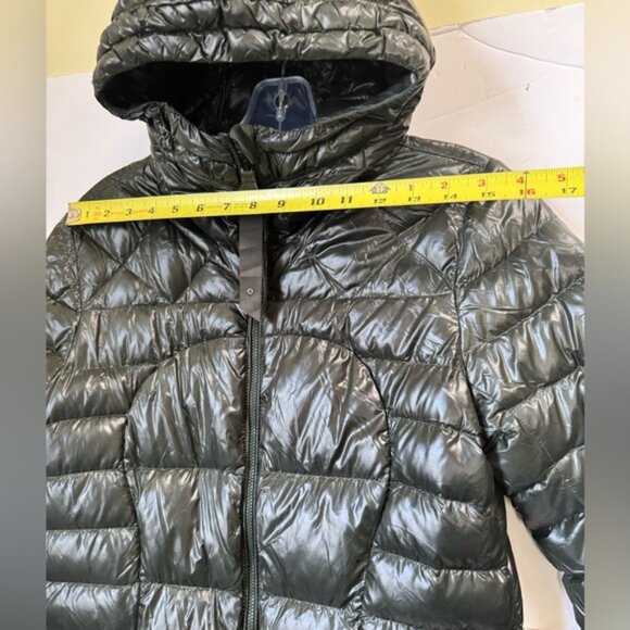 Lululemon FluffinAwesome Puffer Goose Down Hoodie Jacket Zip Hood Pocket Green 8 - Picture 16 of 16